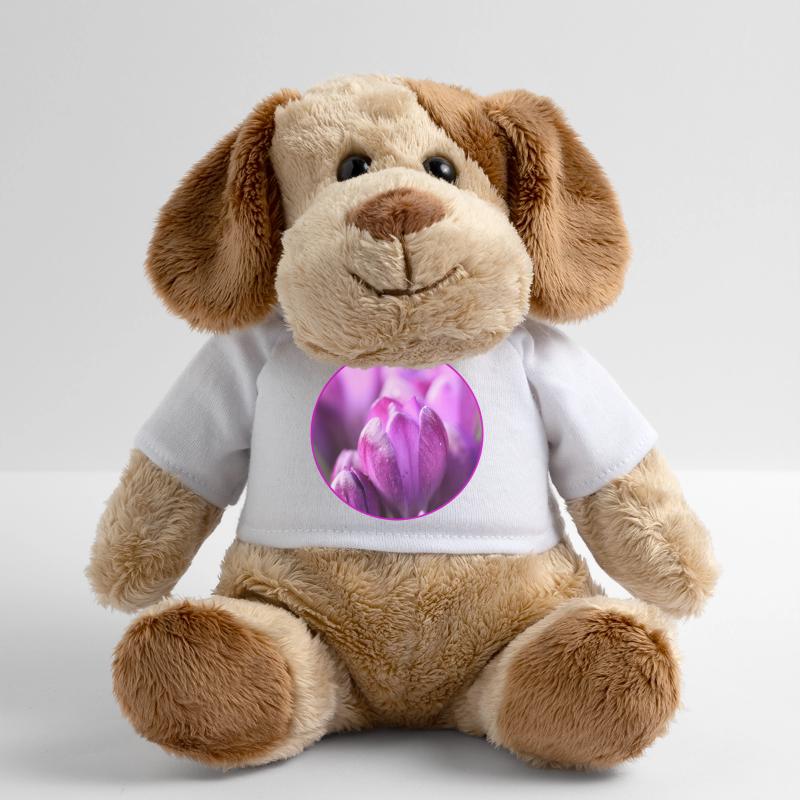 Crocus Crocus Fleurs violettes Crocus Bourgeon de crocus Chien en peluche Helge MiniFeet®