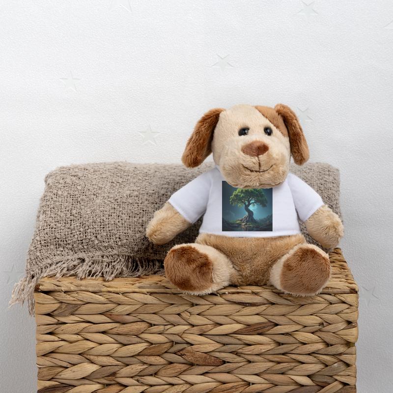 Bunter Baum des Lebens. MiniFeet® Hund Helge