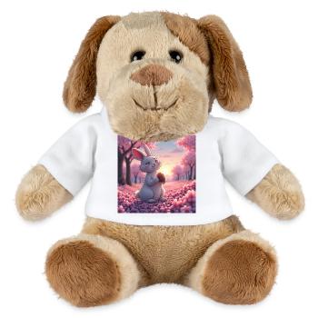 dessin manga d'un mignon lapin - Chien en peluche Helge MiniFeet® - blanc - Devant