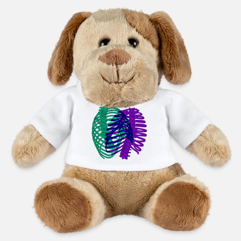 Dual chromatic ribcage - MiniFeet® Dog Helge - white