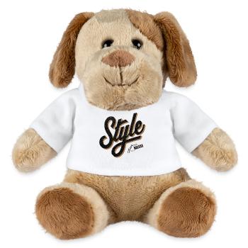 Retro Style Deluxe Schriftzug - MiniFeet® Hund Helge - Weiß - Vorne