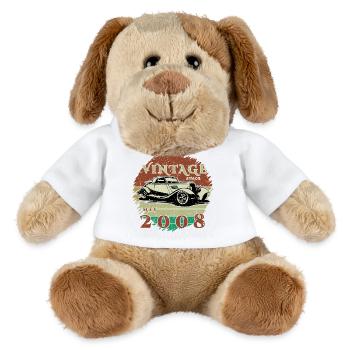 18e anniversaire - Classic - Vintage depuis 05/2008 - Chien en peluche Helge MiniFeet® - blanc - Devant