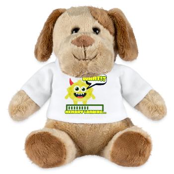 Memory Loading Monster Meme - MiniFeet® Dog Helge - white - Front