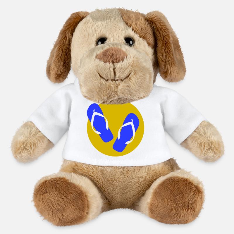 Flipflop Sommerfeeling - MiniFeet® Hund Helge - Weiß