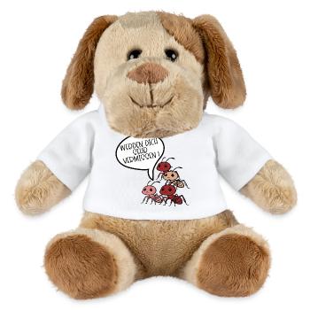 Abschiedsgeschenk Team Ameise - MiniFeet® Hund Helge - Weiß - Vorne