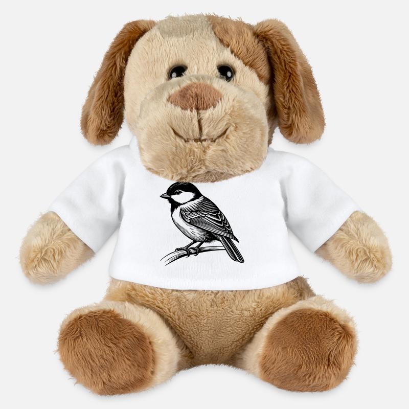 Mésange - Chien en peluche Helge MiniFeet® - blanc