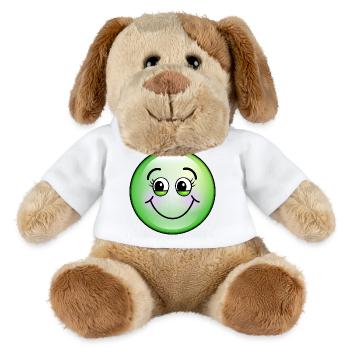 Niedliche grüne Blase - MiniFeet® Hund Helge - Weiß - Vorne