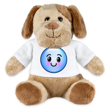 Niedliche blaue Blase - MiniFeet® Hund Helge - Weiß - Vorne