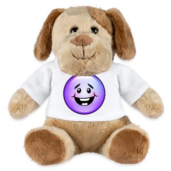 Niedliche Lila Blase - MiniFeet® Hund Helge - Weiß - Vorne