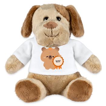 Zertifizierte Delulu Capybara - MiniFeet® Hund Helge - Weiß - Vorne
