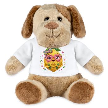 Zitrone Herzhände - MiniFeet® Hund Helge - Weiß - Vorne