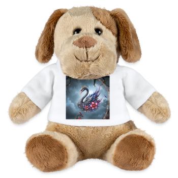 Himmlischer Blumenschwan - MiniFeet® Hund Helge - Weiß - Vorne