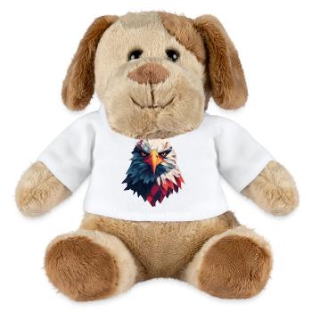 Majestätischer Adler, durchdringender Blick - MiniFeet® Hund Helge - Weiß - Vorne