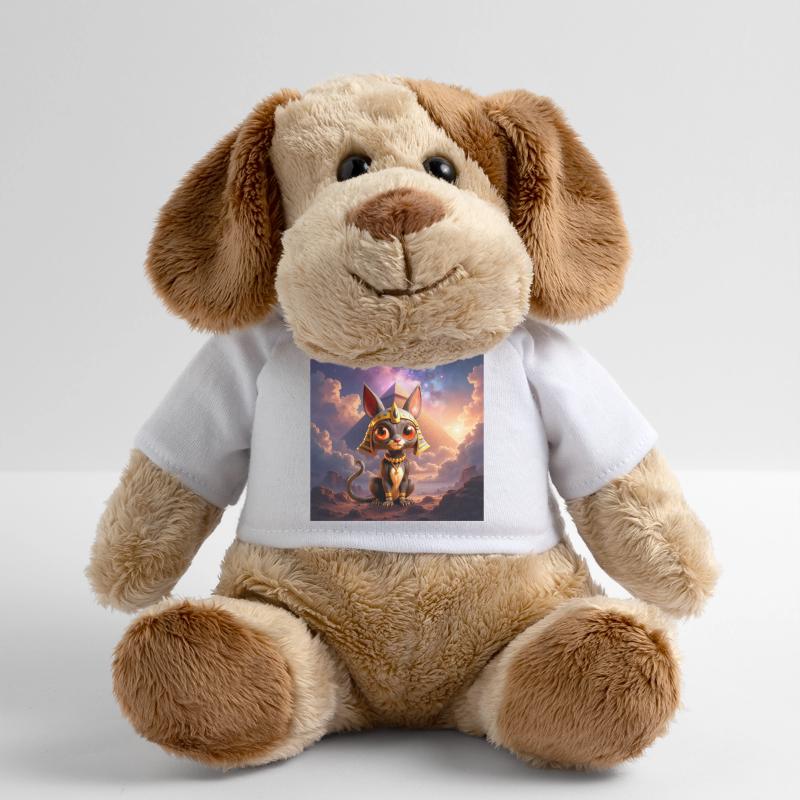 Pharaon Cat devant la pyramide Chien en peluche Helge MiniFeet®