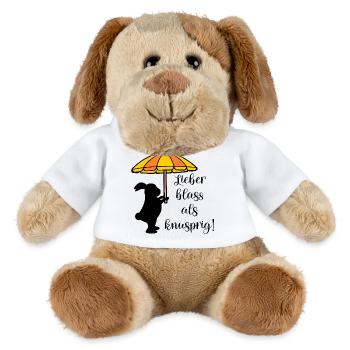 Sommer Sonnenschutz Sonnenschirm - MiniFeet® Hund Helge - Weiß - Vorne