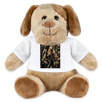 Gothic Gitarrenheldin Deco Stil - MiniFeet® Hund Helge - Weiß - Vorne