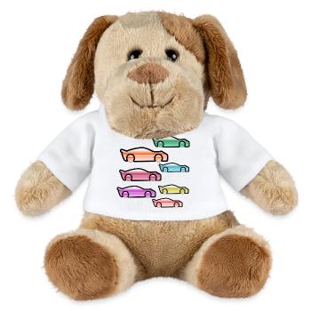 Automobiles - Chien en peluche Helge MiniFeet® - blanc - Devant