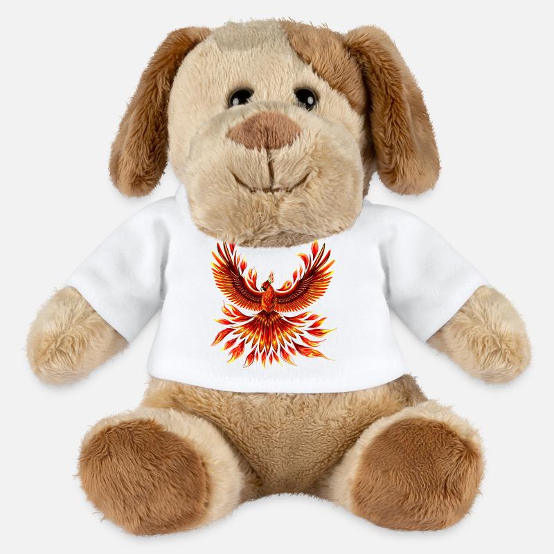 Oiseau de Feu Phénix - Chien en peluche Helge MiniFeet® - blanc