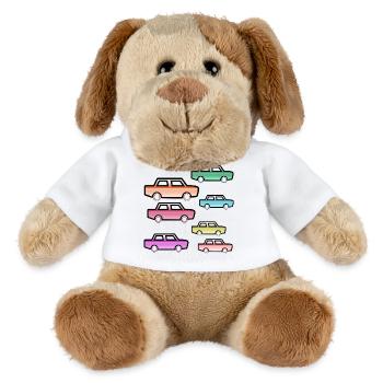 Automobiles - Chien en peluche Helge MiniFeet® - blanc - Devant