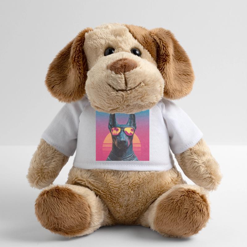 Anubis Synthwave - Dieu en vacances Chien en peluche Helge MiniFeet®