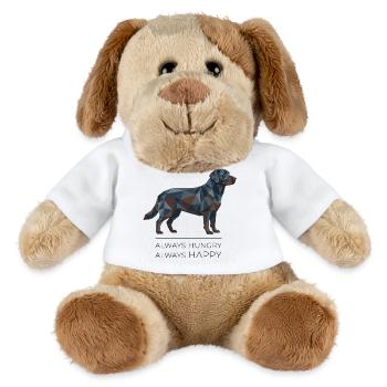 Labrador Low-Poly - Always hungry, always happy - MiniFeet® Hund Helge - Weiß - Vorne