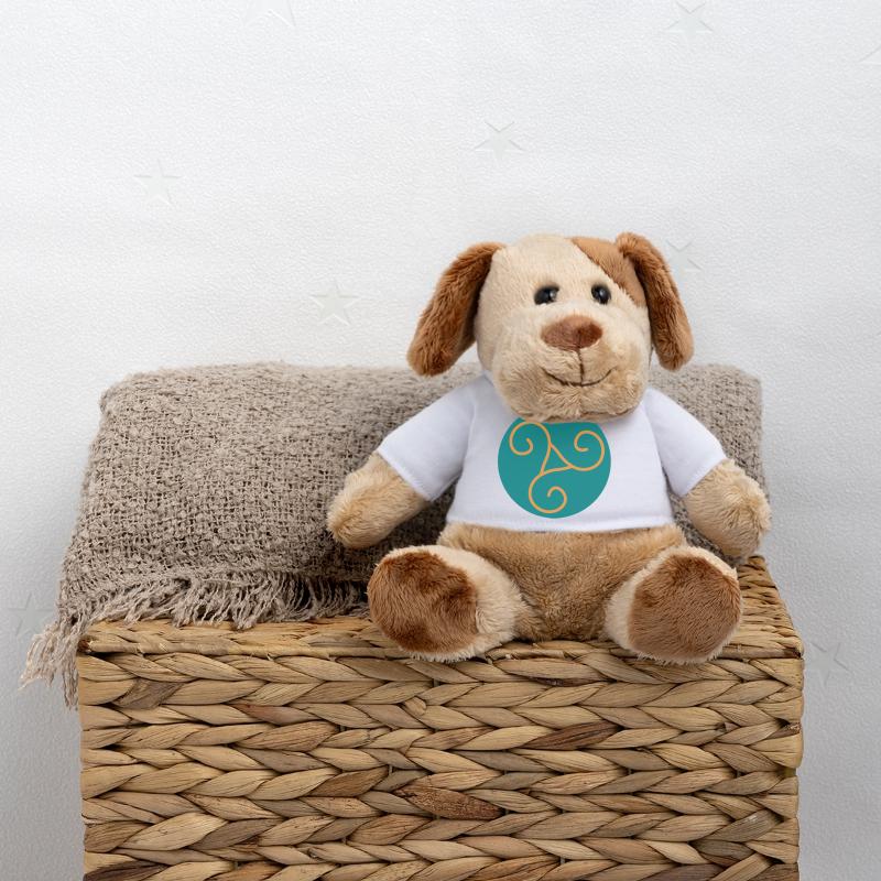 Decorative triskel in orange scrolls MiniFeet® Dog Helge