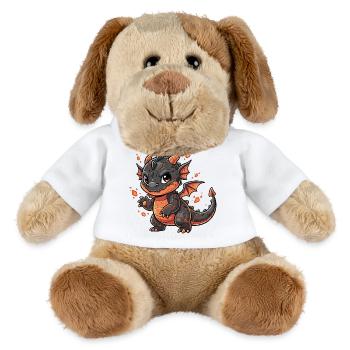Lava Dragon Cuddly Hero - MiniFeet® Dog Helge - white - Front