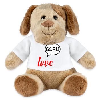 But de football d’amour - Chien en peluche Helge MiniFeet® - blanc - Devant