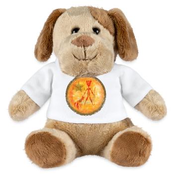 Sun Indigenous Silhouette - MiniFeet® Dog Helge - white - Front