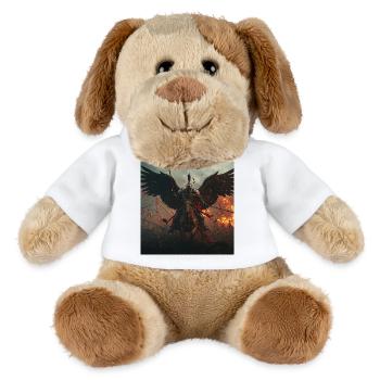 Dark Hussar Winged Warrior - Dark Fantasy - MiniFeet® Dog Helge - white - Front