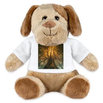 Der heilige Baum – Der mystische Baum des Lebens - MiniFeet® Hund Helge - Weiß - Vorne