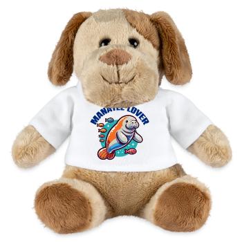 Manatee with lots of colorful fish - MiniFeet® Dog Helge - white - Front