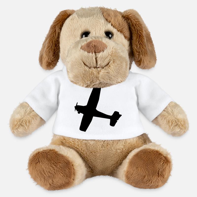 Avion - Chien en peluche Helge MiniFeet® - blanc