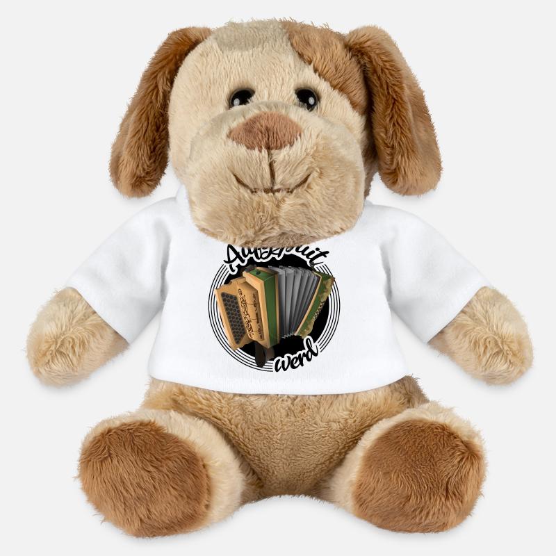 Harmonika - Aufgspuit werd | ZiachON! - MiniFeet® Hund Helge - Weiß