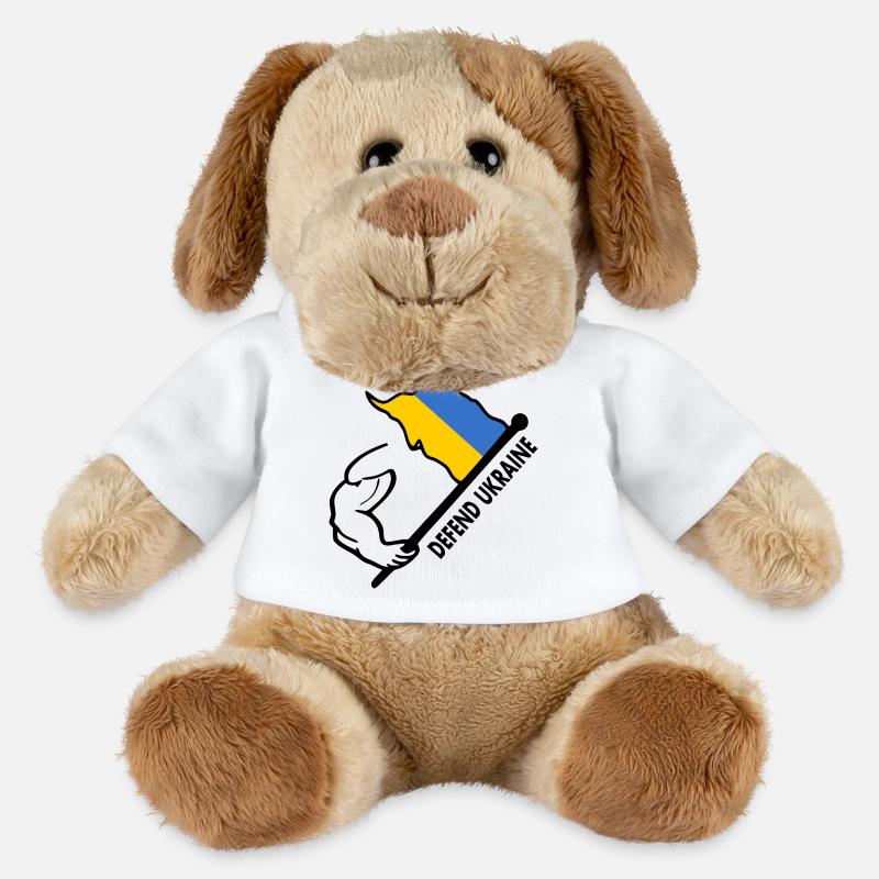 Defend ukraine - MiniFeet® Hund Helge - Weiß