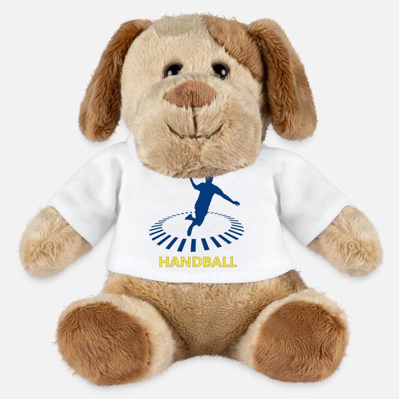 Handball - Chien en peluche Helge MiniFeet® - blanc