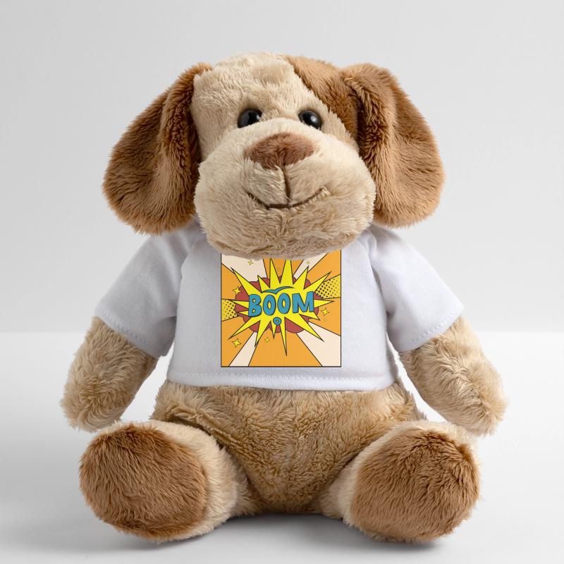 Boom Comic Explosion Stil MiniFeet® Hund Helge
