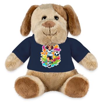 Fußballerin / Sport / Fußballplatz / Verein / FC - MiniFeet® Hund Helge - French Navy - Vorne