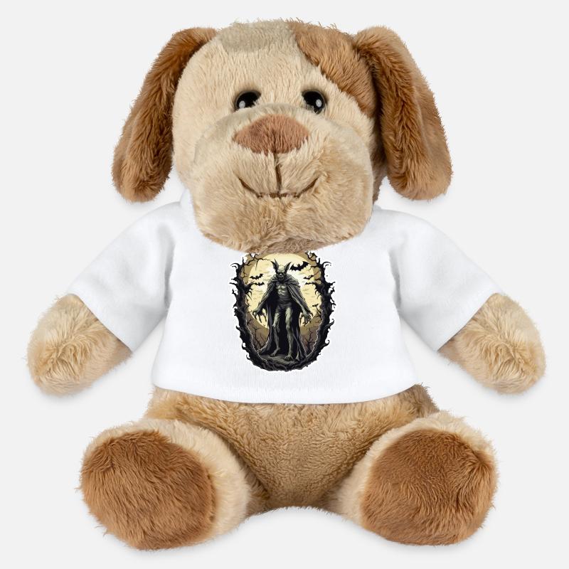 Fledermaus / Vampir / Dracula / Tier / Halloween - MiniFeet® Hund Helge - Weiß