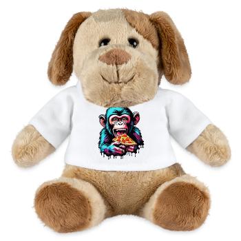 Pizza / Restauration rapide / Italienne / Margherita - Chien en peluche Helge MiniFeet® - blanc - Devant