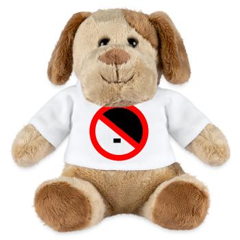 Against the right - against nazis - MiniFeet® Dog Helge - white - Front