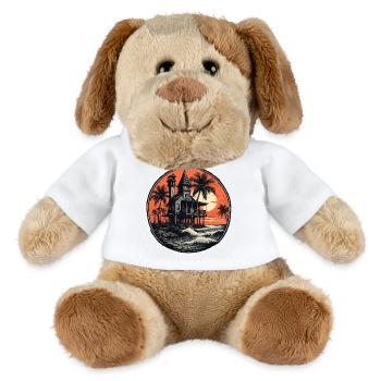 Strand / Insel / Urlaub / Sommer / Sonne / Meer - MiniFeet® Hund Helge - Weiß - Vorne