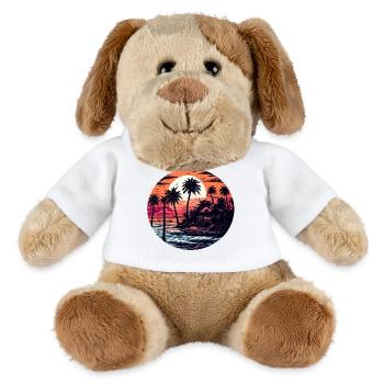 Strand / Insel / Urlaub / Sommer / Sonne / Meer - MiniFeet® Hund Helge - Weiß - Vorne