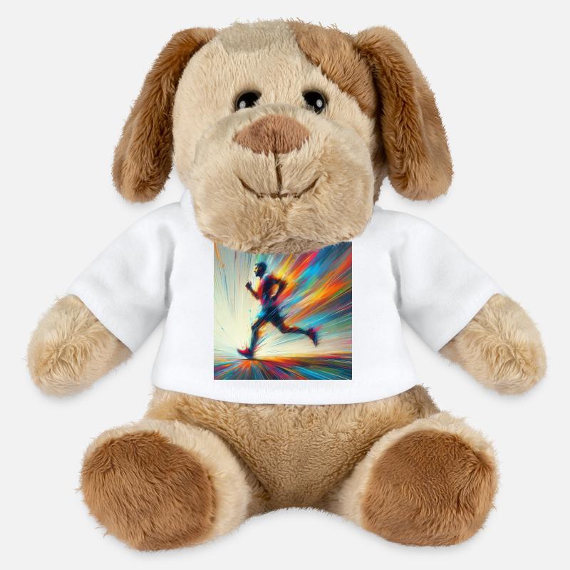 Laufender Mann 3 - MiniFeet® Hund Helge - Weiß