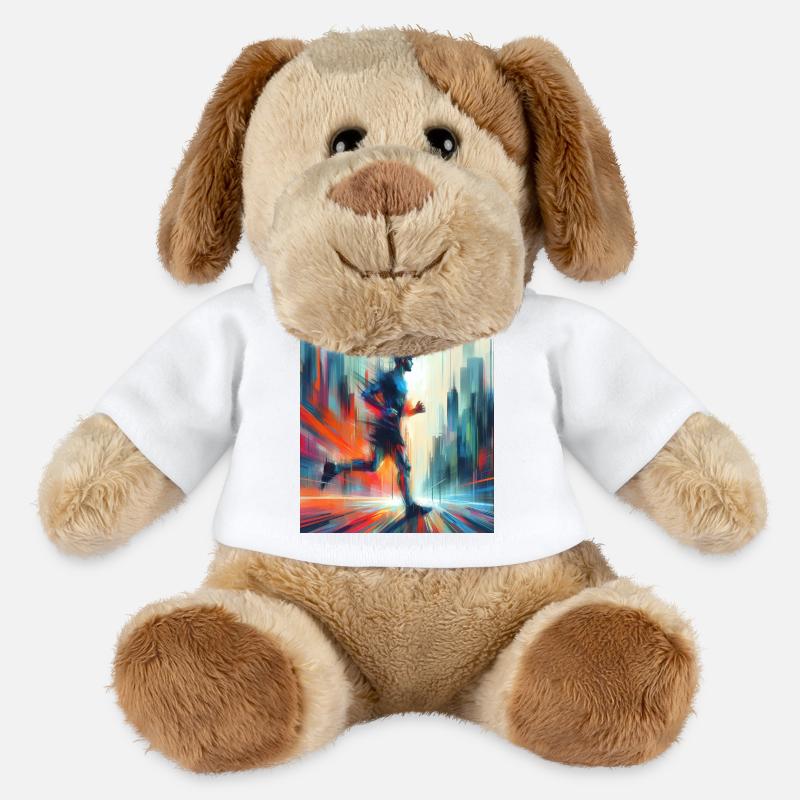 Laufender Mann 4 - MiniFeet® Hund Helge - Weiß