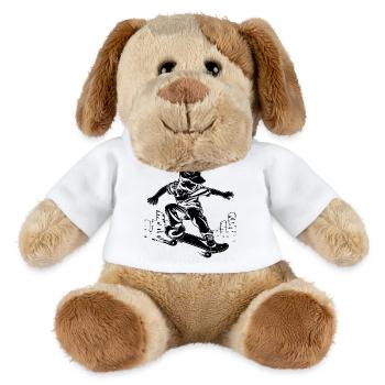 Skateboarding Junge - MiniFeet® Hund Helge - Weiß - Vorne