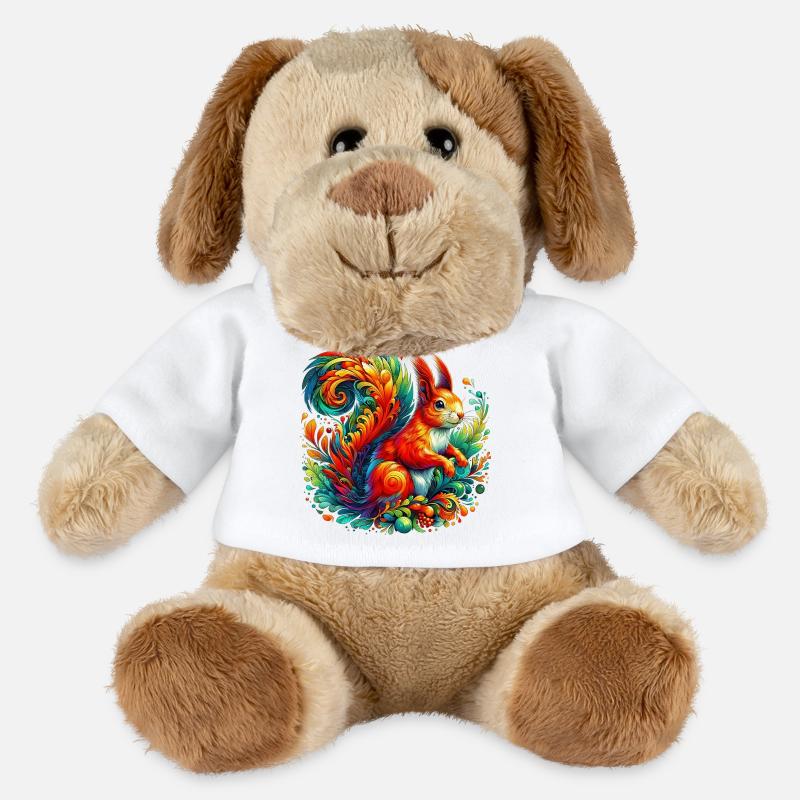 Eichhörnchen - MiniFeet® Hund Helge - Weiß