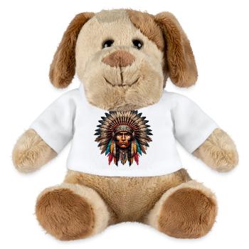 Amerikanischer Indianer Amerikaner - MiniFeet® Hund Helge - Weiß - Vorne