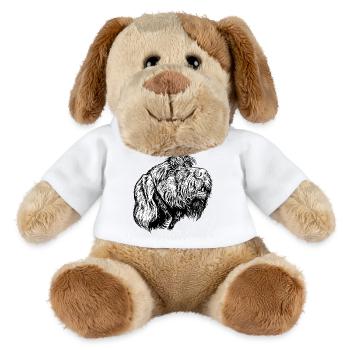 Pudelpointer se joint à la conversation - Chien en peluche Helge MiniFeet® - blanc - Devant