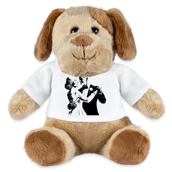 Couple de mariés - Chien en peluche Helge MiniFeet® - blanc - Devant
